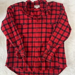 CC Filson Alaskan Guide Flannel Shirt Mens XXL Red & Black Buffalo Check Plaid